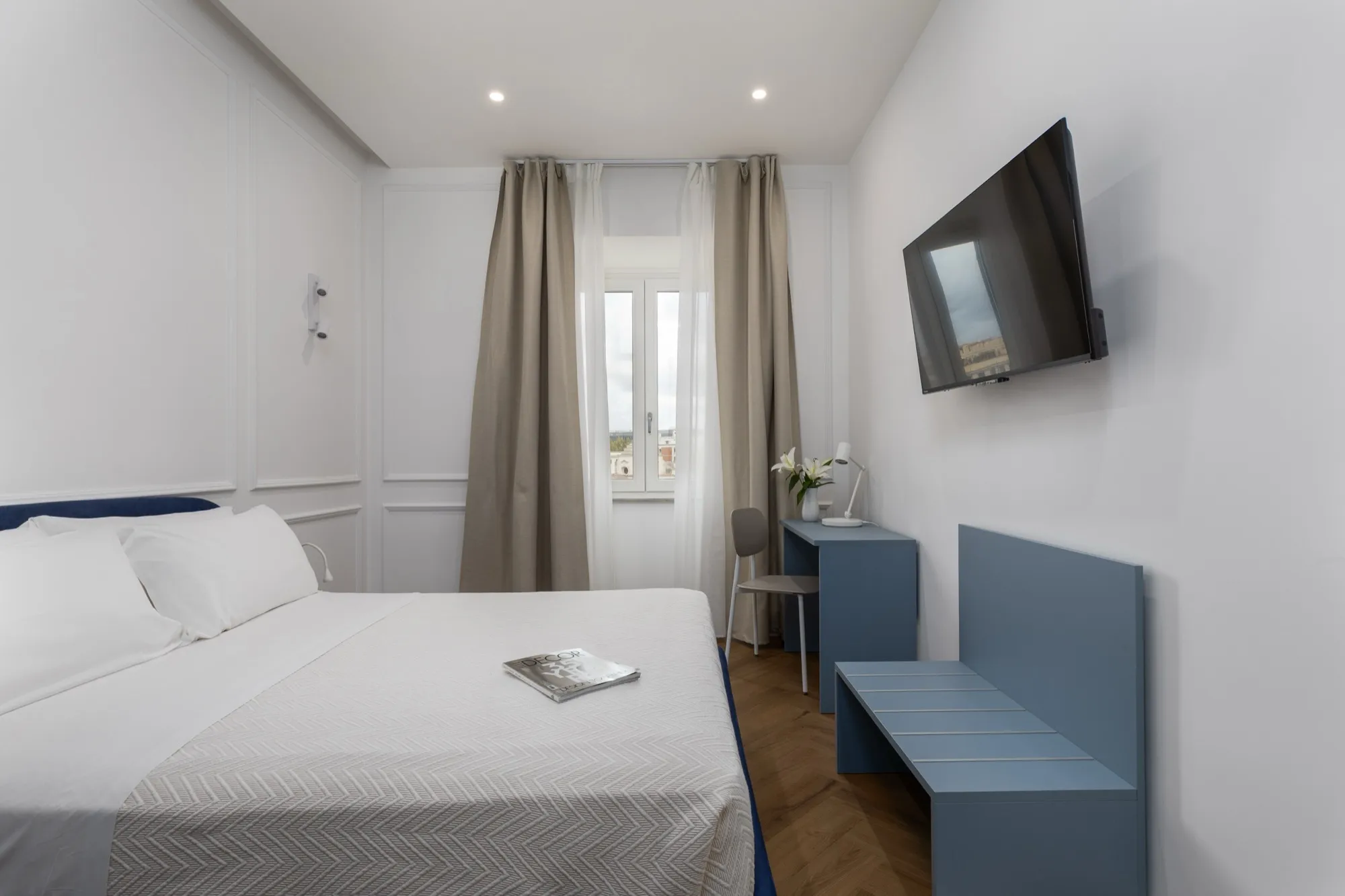 Main bedroom of the Prestige apartment