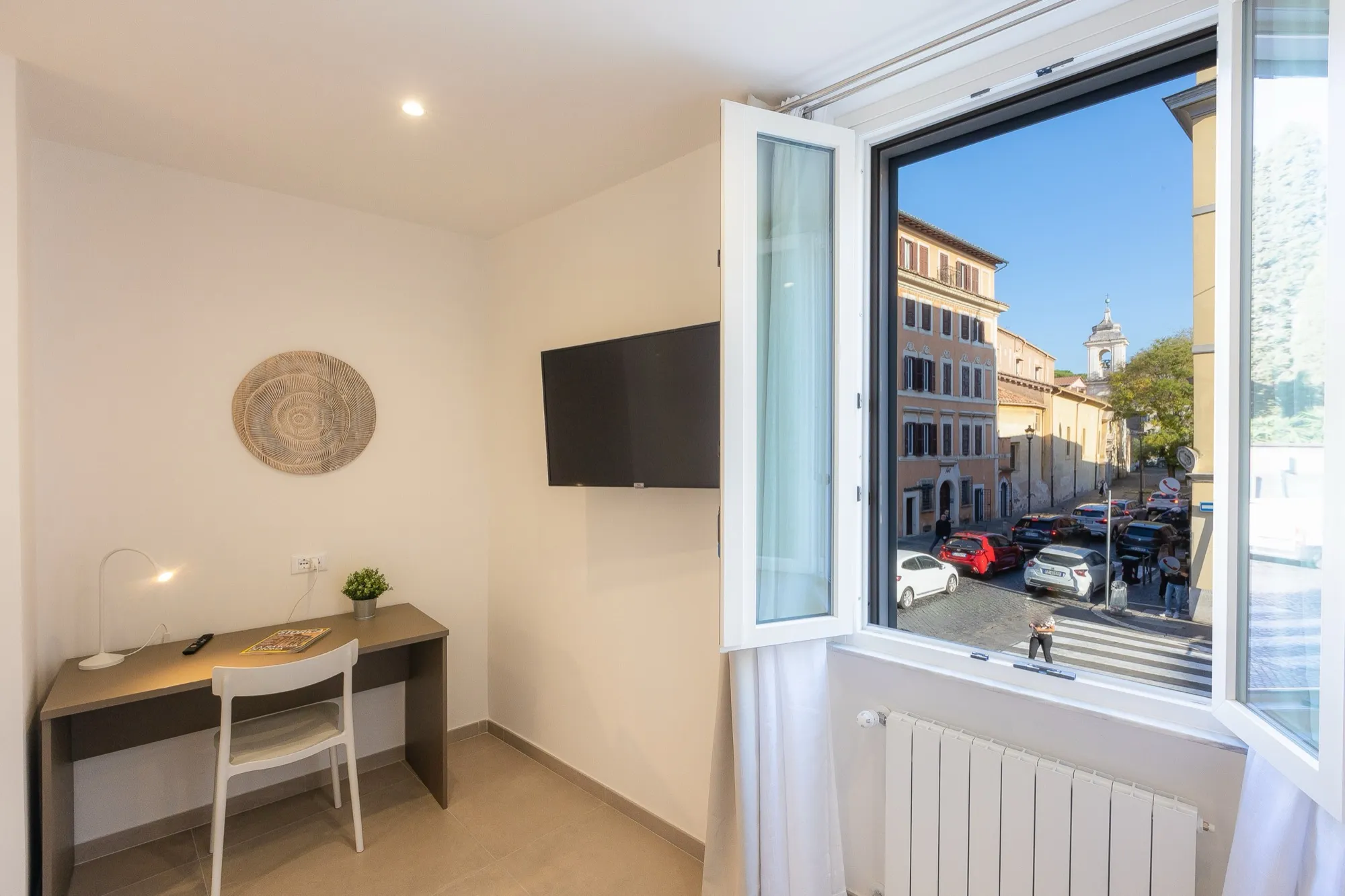 Main bedroom of the San Giovanni two-bedroom apartment