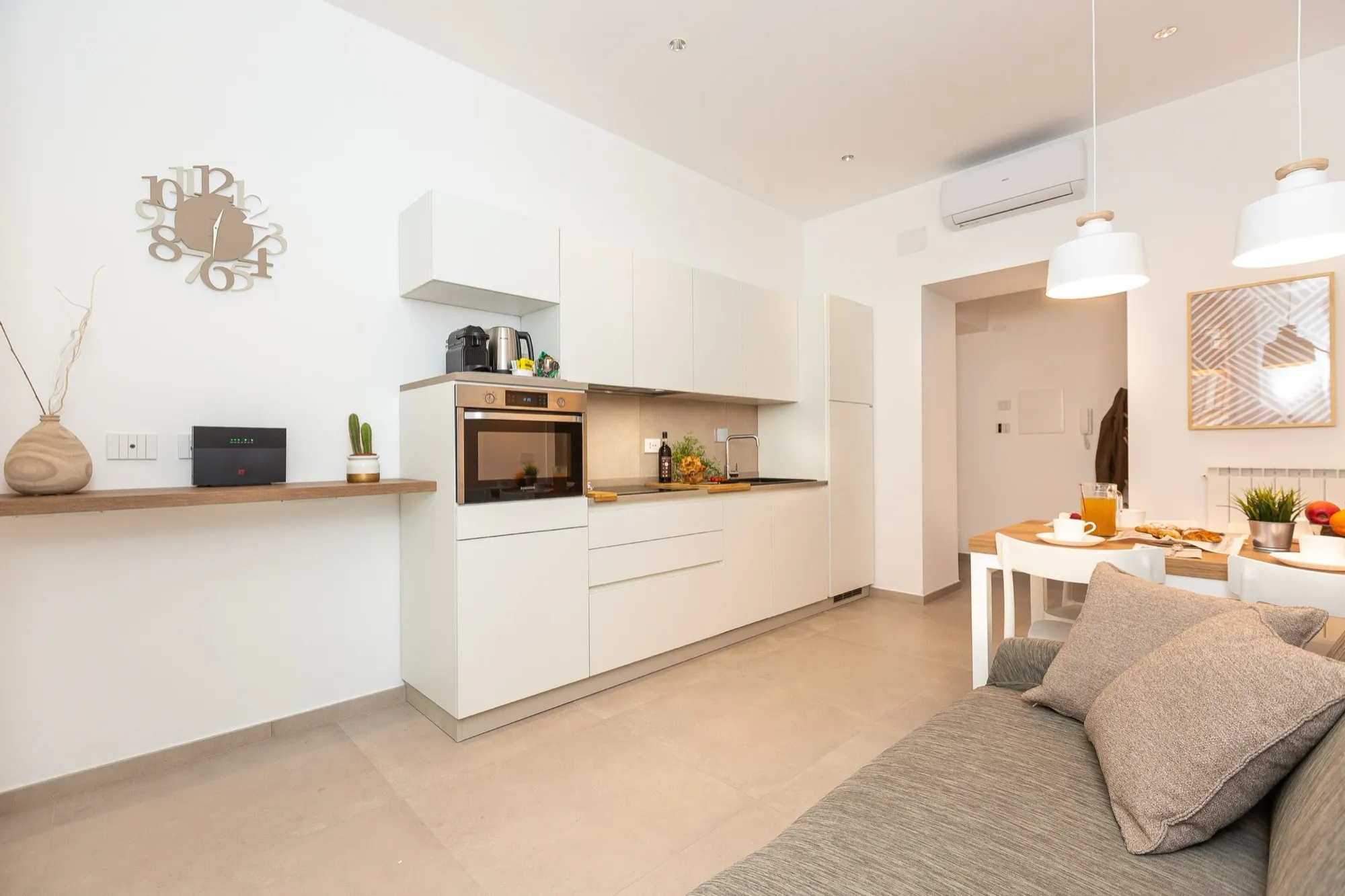 Kitchen of the Marco Aurelio apartment