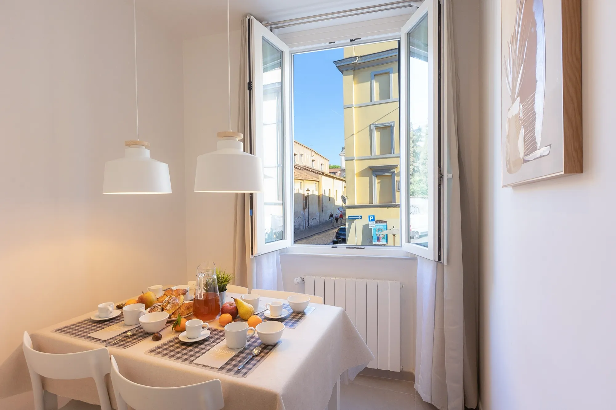 Living area of the San Giovanni two-bedroom apartment